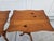 Wood Petite Pine Flip Top Pedestal Side Tables Candle Stands For Sale - Image 7 of 11