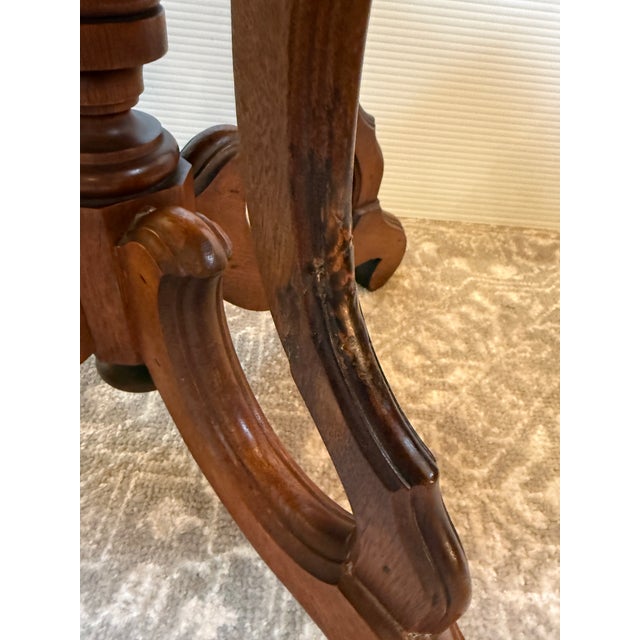 Antique Victorian Oval Parlor/Center Table For Sale - Image 11 of 12