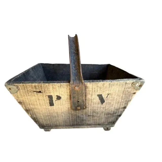 Vintage French Grape Harvest Basket For Sale - Image 4 of 4