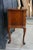 Mid Century Mersman Cherry Queen Anne Shell Carved Lowboy Chest Console Table For Sale - Image 17 of 18