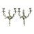 Vintage French Rococo Style Metal Wall Candle Sconces - Pair For Sale