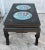 Black Wood Coffee Table Painted Black Lacquer Chinese Cloisonne Enamel Panels 36" For Sale - Image 8 of 12