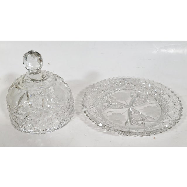 From a local Rye New York estate, we have a pleasure to offer you this dining table jewel, an American Brilliant Cut Glass...