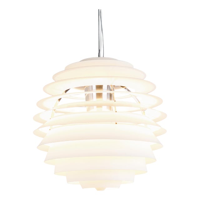 PH Louvre Pendant Light in Metal by Poul Henningsen for Louis Poulsen, 1957 For Sale