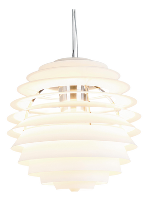 PH Louvre Pendant Light in Metal by Poul Henningsen for Louis Poulsen, 1957