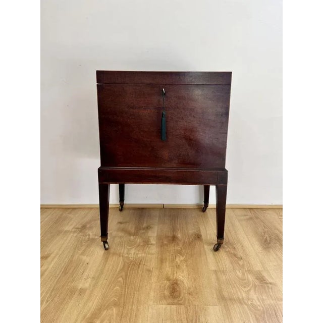 Brown Antique George III Mahogany Callarette, 1800s For Sale - Image 8 of 11