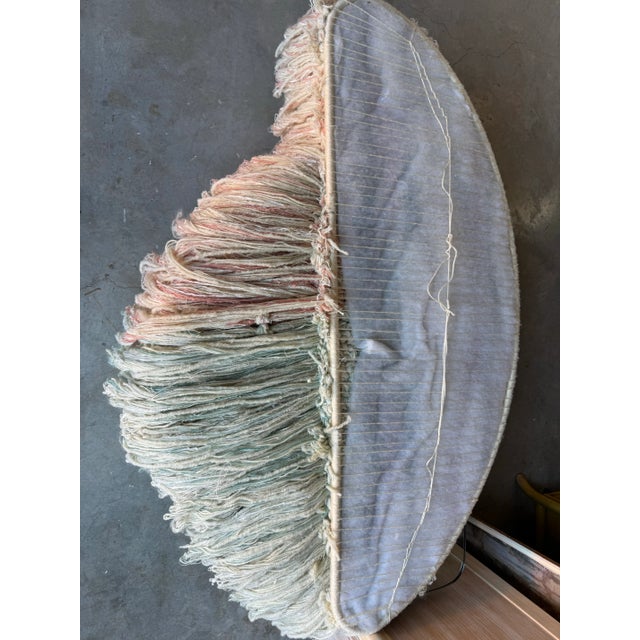 Large Vintage Organic Boho Chic Handmade Macrame Wall Art Hanging For Sale - Image 12 of 12