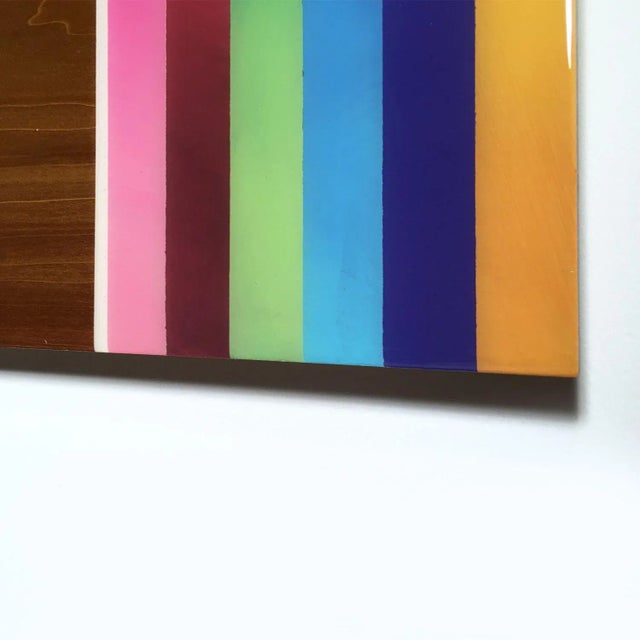 Mini Leaner #7, Contemporary Painted Rainbow Wall Sculpture, 2020 For Sale - Image 6 of 7