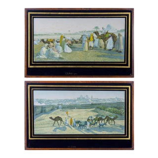 Lehnert & Landrock Héliogravures in Eglomise Frames - a Pair For Sale