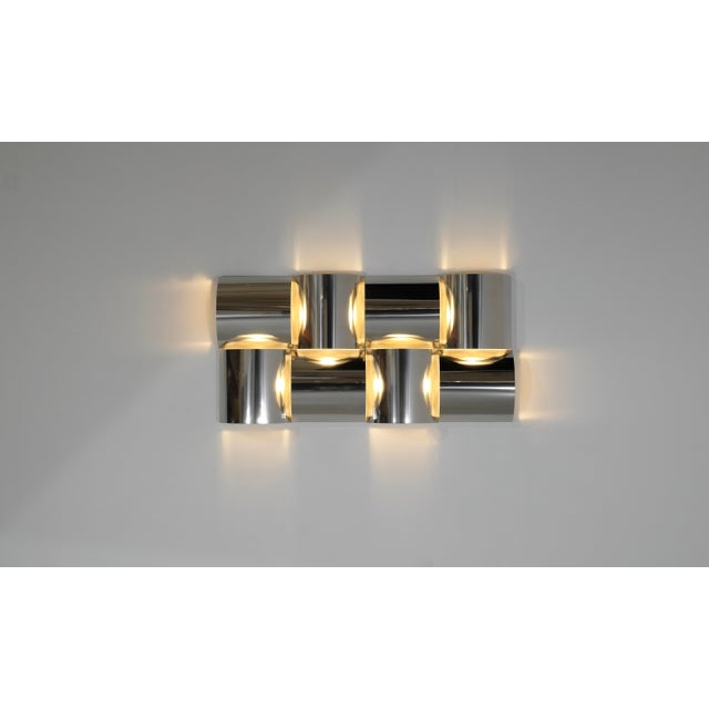 Stainless Steel and Metal Wall Light, 2010s For Sale - Image 4 of 18