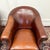 Brown English Sheepskin Leather Chairs, Set of 3 For Sale - Image 8 of 15