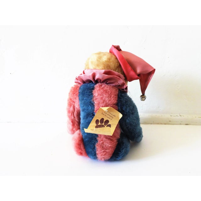 Textile 1980s Harlequin Collector's Teddy Bear For Sale - Image 7 of 8