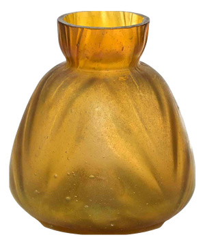 Art Nouveau Bohemian Glass Vase, Early 20th Century