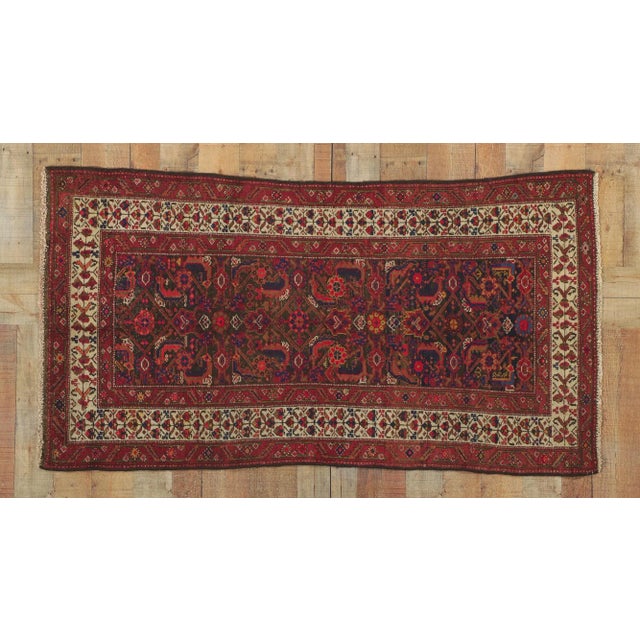 Red Antique Persian Malayer Rug Runner, 03'04 X 06'02 For Sale - Image 8 of 9