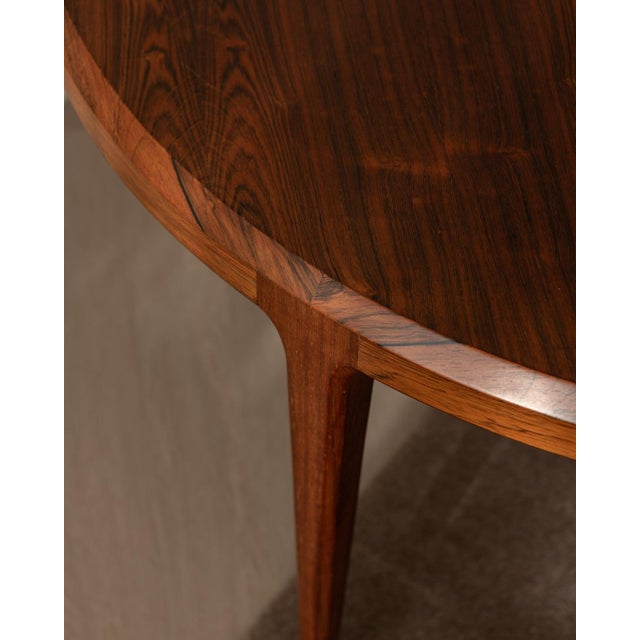 Mid-Century Round Model 283 Coffee Table in Rosewood by Johannes Andersen for CFC Silkeborg, 1960s For Sale - Image 10 of 18
