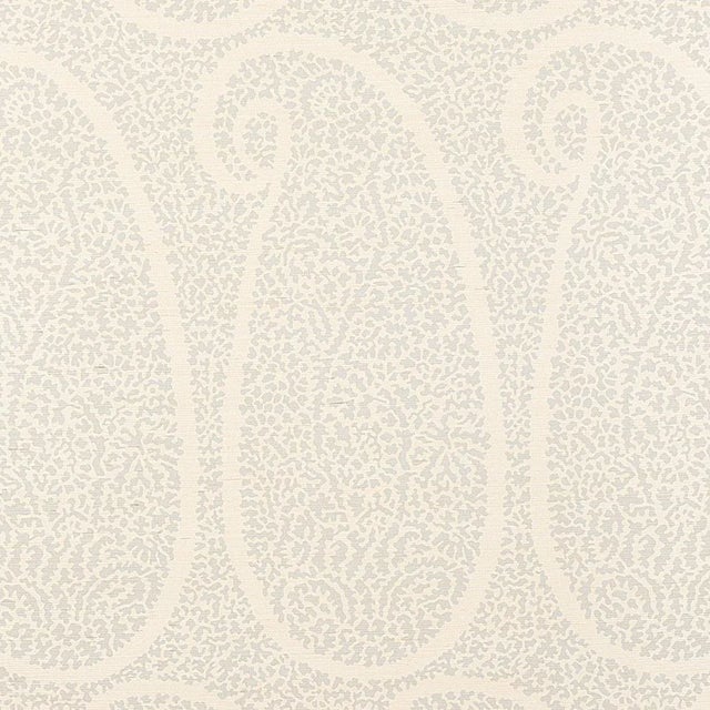 Not Yet Made - Made To Order Sample - Schumacher Ambala Paisley Sisal Wallpaper in Slate For Sale - Image 5 of 5