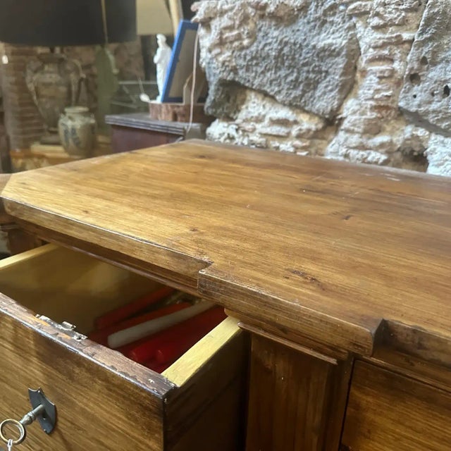 1870s Louis Philippe Hand-Carved Fir Wood Sicilian Credenza For Sale - Image 10 of 10