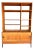 Restored Danish Modern Teak Bookcase With Sliding Doors – 1960s Mid-Century Display Cabinet For Sale