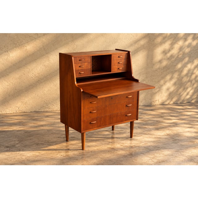 Vintage Danish Secretary Desk, 1960s For Sale - Image 4 of 8