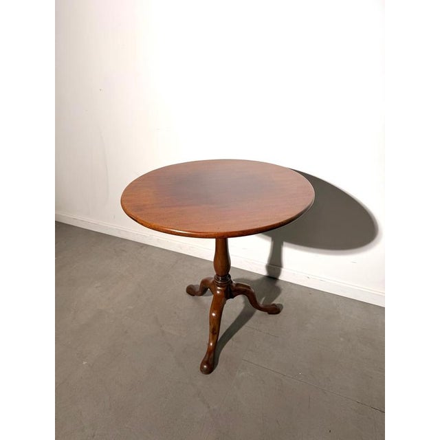 Antique Tilt-Top Pedestal Table For Sale - Image 6 of 6