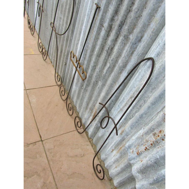 Metal Dutch Church MARIA Letters, Set of 5 For Sale - Image 7 of 10