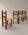 French Oak and Rush Dining Chairs attributed to Charles Dudouyt, 1940s, Set of 4 For Sale - Image 10 of 10