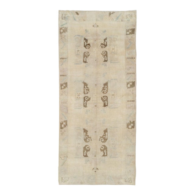 Galerie Shabab Collection Mid-20th Century Turkish Anatolian Wide Gallery Runner For Sale