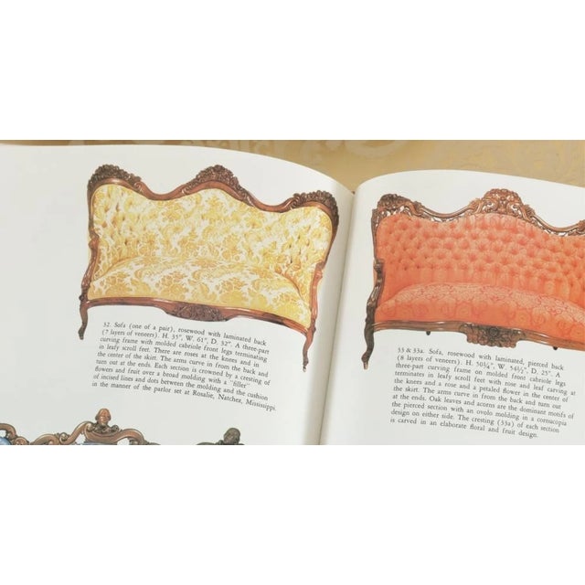 Antique John Henry Belter Rococo Revival Rosewood Sofa Scalamandre Fabric For Sale - Image 9 of 10