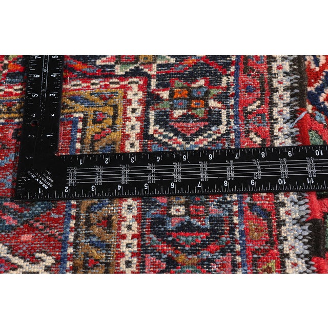 Textile Antique Persian Heriz Rug, 03'01 X 04'04 For Sale - Image 7 of 10