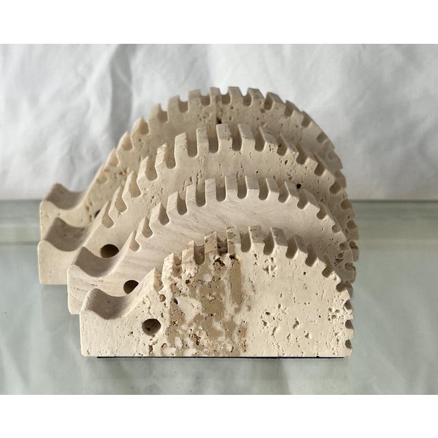 Italian Hedgehogs in Travertine attributed to Fratelli Mannelli, 1970s, Set of 4 For Sale - Image 14 of 15