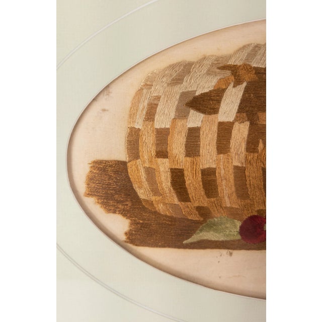 19th Century American Folk Art Americana Needlework Embroidery of Cherries For Sale In New York - Image 6 of 8