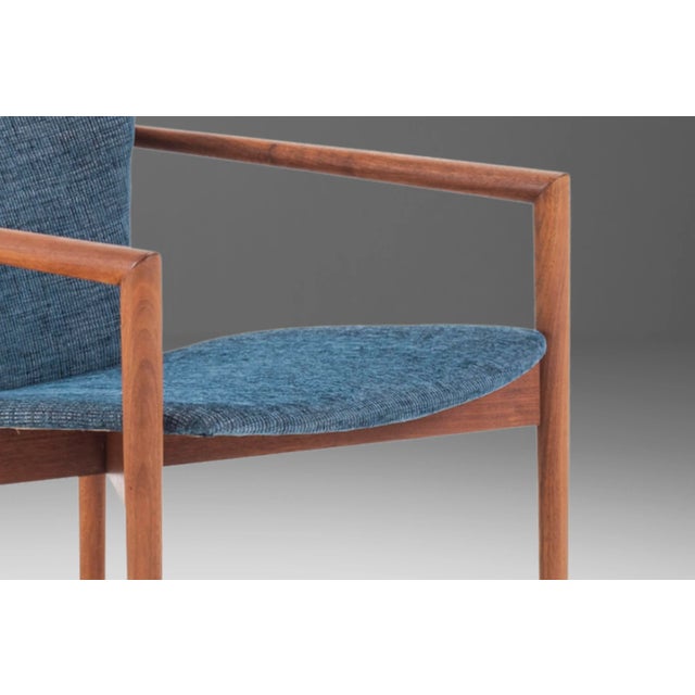 Jens Risom Vintage Angular Lounge Chair in Walnut Attributed to Nanna Ditzel For Sale - Image 4 of 13
