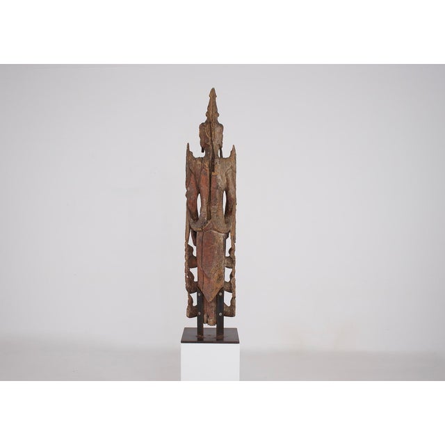 Burmese Artist, Statue of Burma, 1800s, Wood For Sale - Image 6 of 7