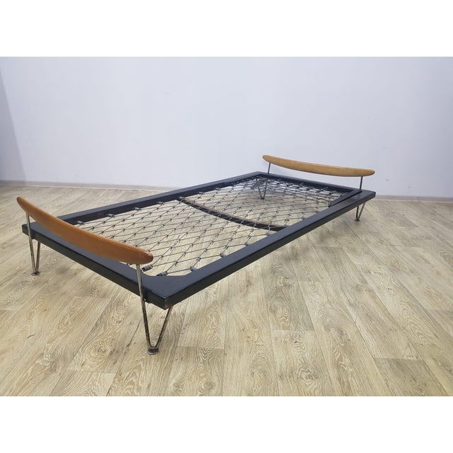 Bed by Fred Ruf for Wohnbedarf, Switzerland, 1950s. For Sale - Image 17 of 18