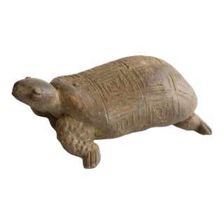 Vintage African Tortoise Sculpture For Sale