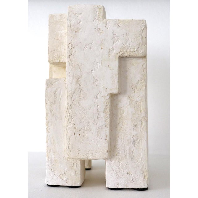 Block XI, Plaster by Delphine Brabant, Geometric Abstract Sculpture Chairish
