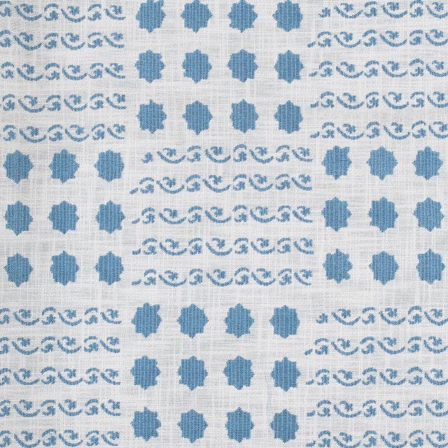 Sister Parish Campobello Peformance Fabric in Summer Blue For Sale
