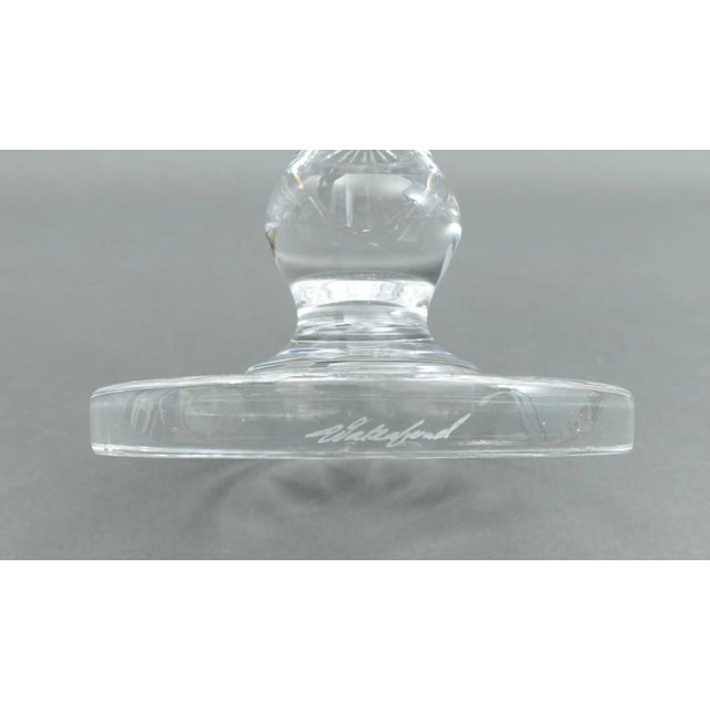 Glass Late 20th Century Waterford Crystal Matter Cutter Piece Signed in Script Vase For Sale - Image 7 of 8
