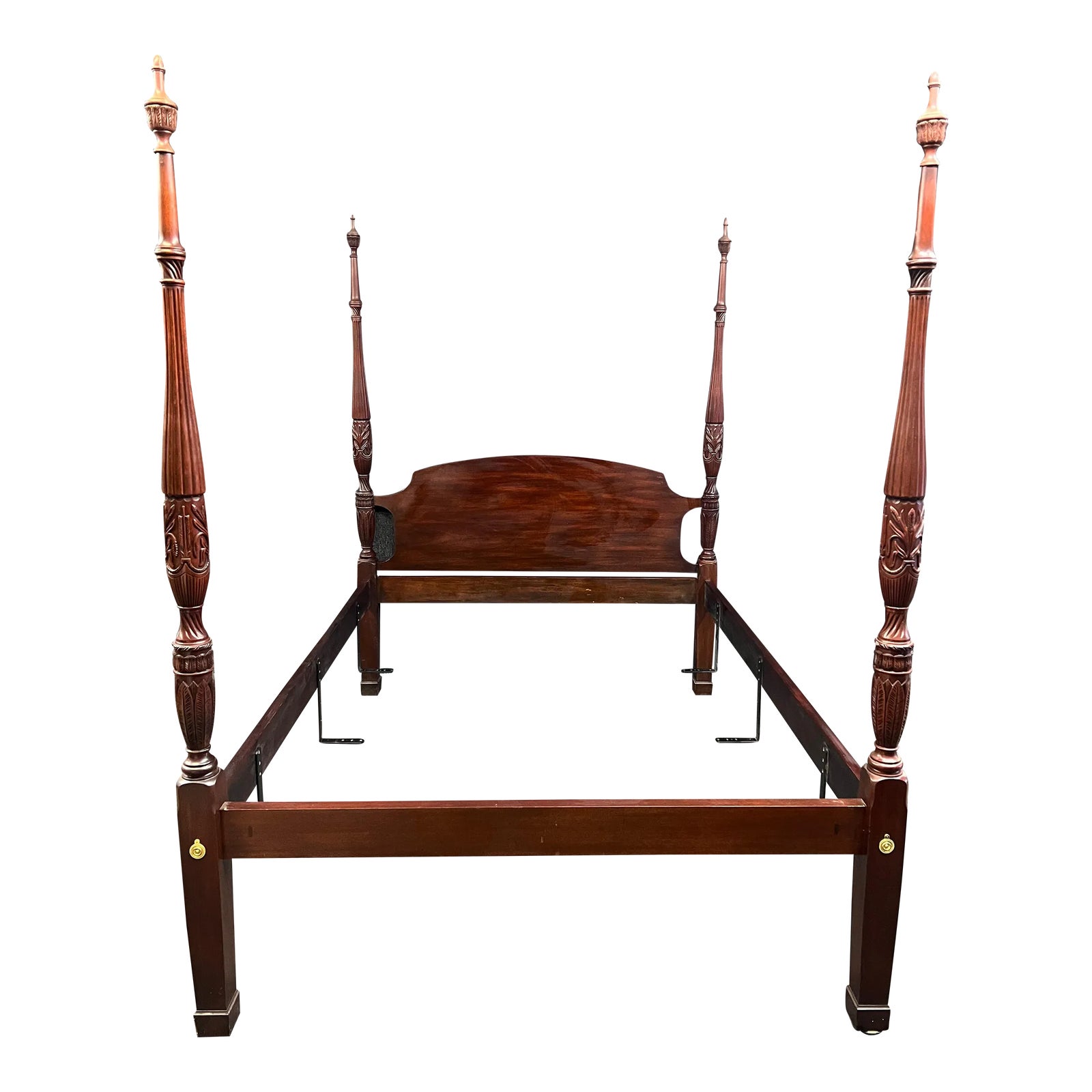 Henkel Harris Queen Mahogany Bed | Chairish