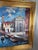 1970s Massive Venice Canal Scene – Burnette Original Oil Impasto Texture For Sale - Image 4 of 12