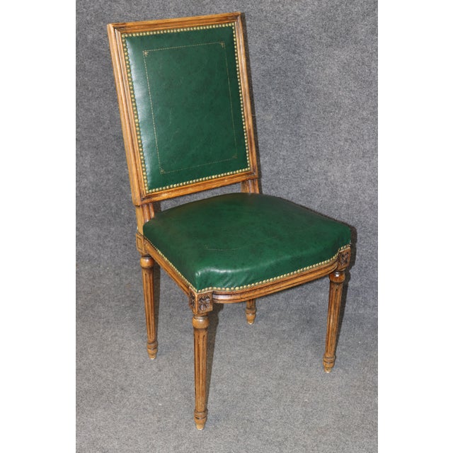 Wood Set of 8 Maison Jansen Style French Louis XVI Dining Chairs Circa 1950s For Sale - Image 7 of 13