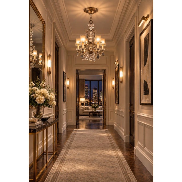 Early 19th Century Early 19th Century French Bronze and Crystal Chandelier For Sale - Image 5 of 8