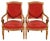 Set of 1st Part 19th Century Louis Philippe Cherry Wood Armchairs For Sale