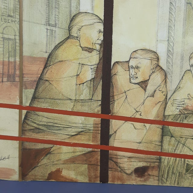 Silvano Briccola, Untitled, 1950s, Oil on Canvas For Sale - Image 3 of 16