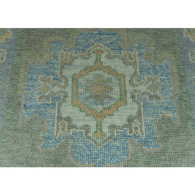 Turkish Turkish Oushak Rug 3' x 9'4" #19068 For Sale - Image 3 of 8