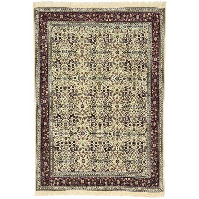 Vintage Turkish Harker Millefleur Rug, 07'07 X 10'09 For Sale - Image 11 of 11