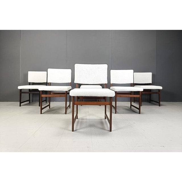 Mid-Century Scandinavian Teak Dining Chairs, 1960s, Set of 6 For Sale - Image 6 of 12
