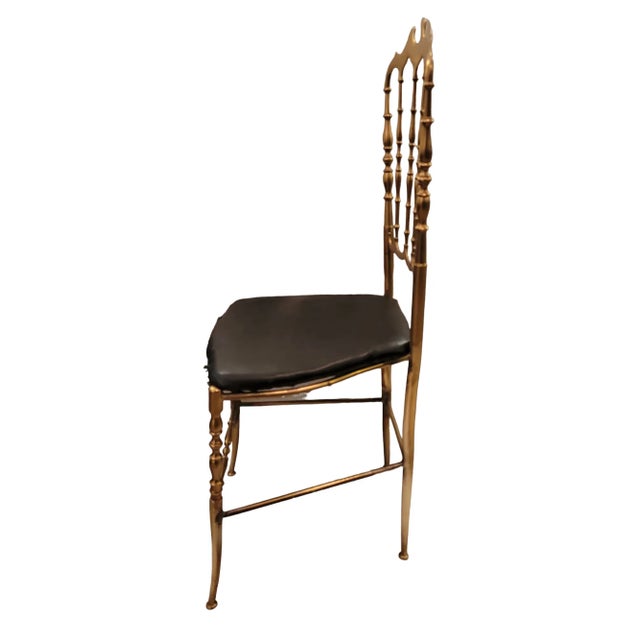 Italian 1960s Brass Italian Chiavari Chair For Sale - Image 3 of 7