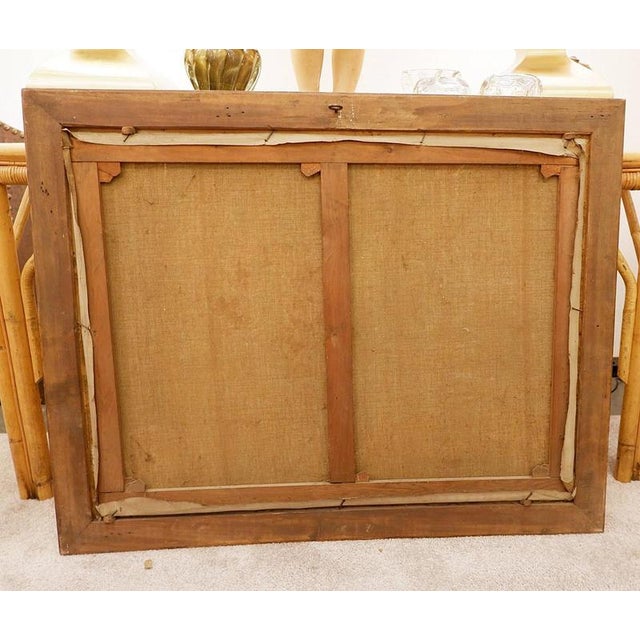 Flowers in Front Mirror, 19th Century, Painting on Canvas, Framed For Sale - Image 13 of 14