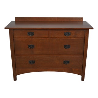 Stickley Mission Oak 2 Over 3 Drawer Dresser For Sale